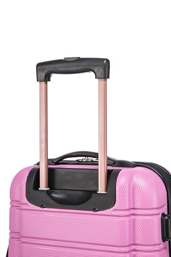 Rockland Melbourne Hardside Expandable Luggage with Spinner Wheels, 2TONENAVY, 2 Piece (20/28)