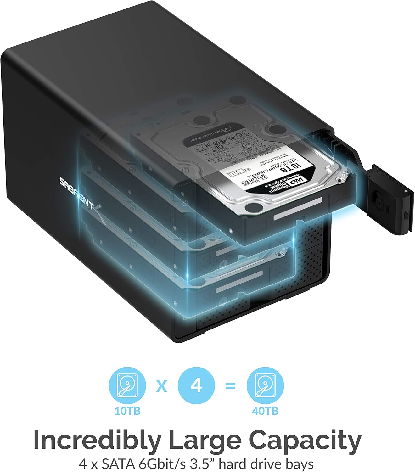 SABRENT USB 3.0 to SATA I/II/III Dual Bay External Hard Drive Docking Station for 2.5 or 3.5in HDD
