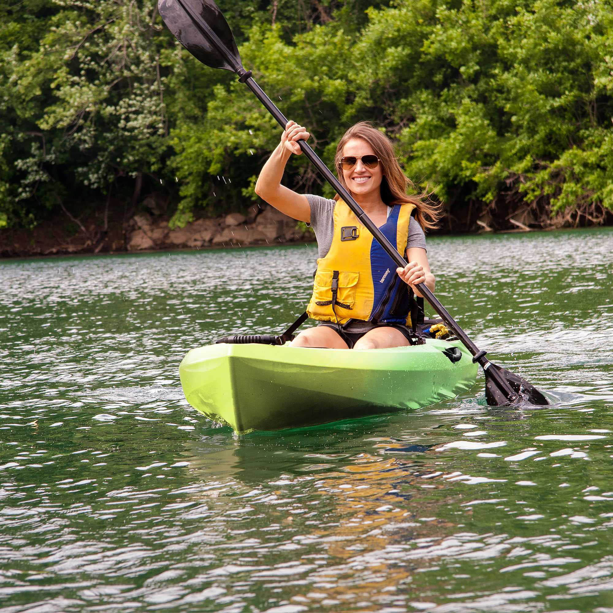 Lifetime Temptation 11 ft Sit-on-Top Kayak, Lemongrass Fusion (90979) - Radiant Selections