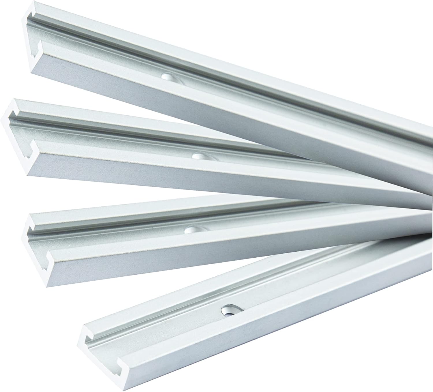 48'' Silver T-Tracks for Woodworking