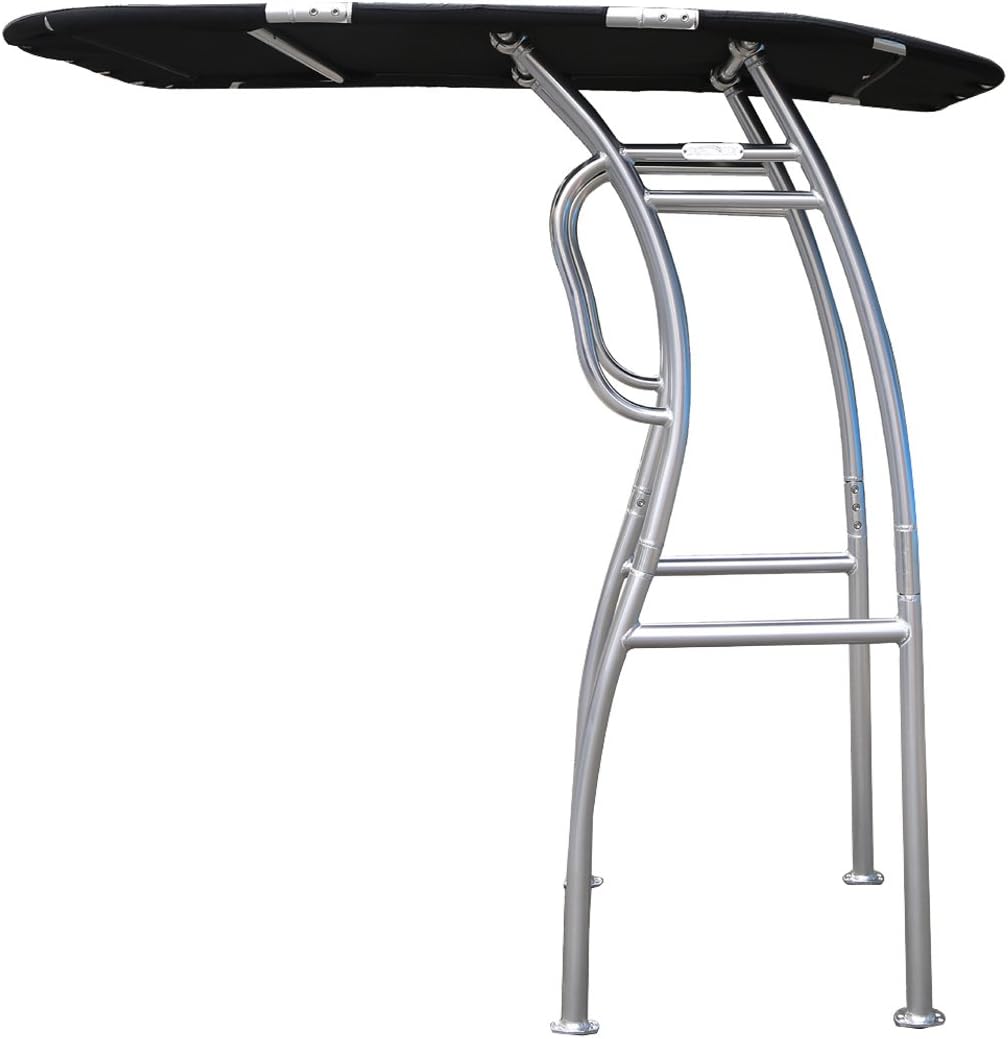 Dolphin Pro2 T-TOP Center Console Fishing Boat Tower Bimini Canopy, Marine Anodized Aluminum, Collapsible TTOP