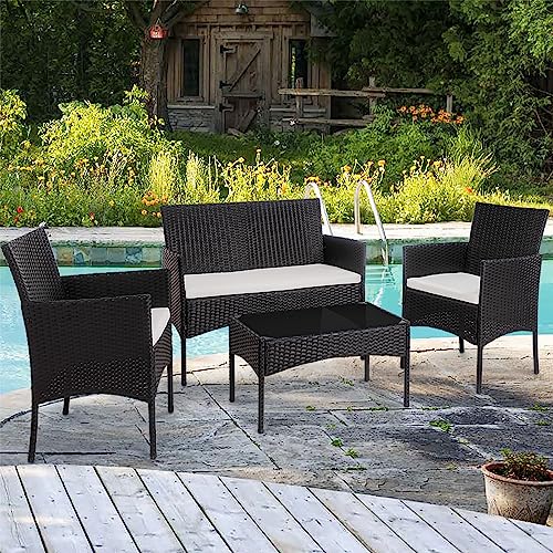 Shintenchi 4 Piece Outdoor Patio Furniture Sets