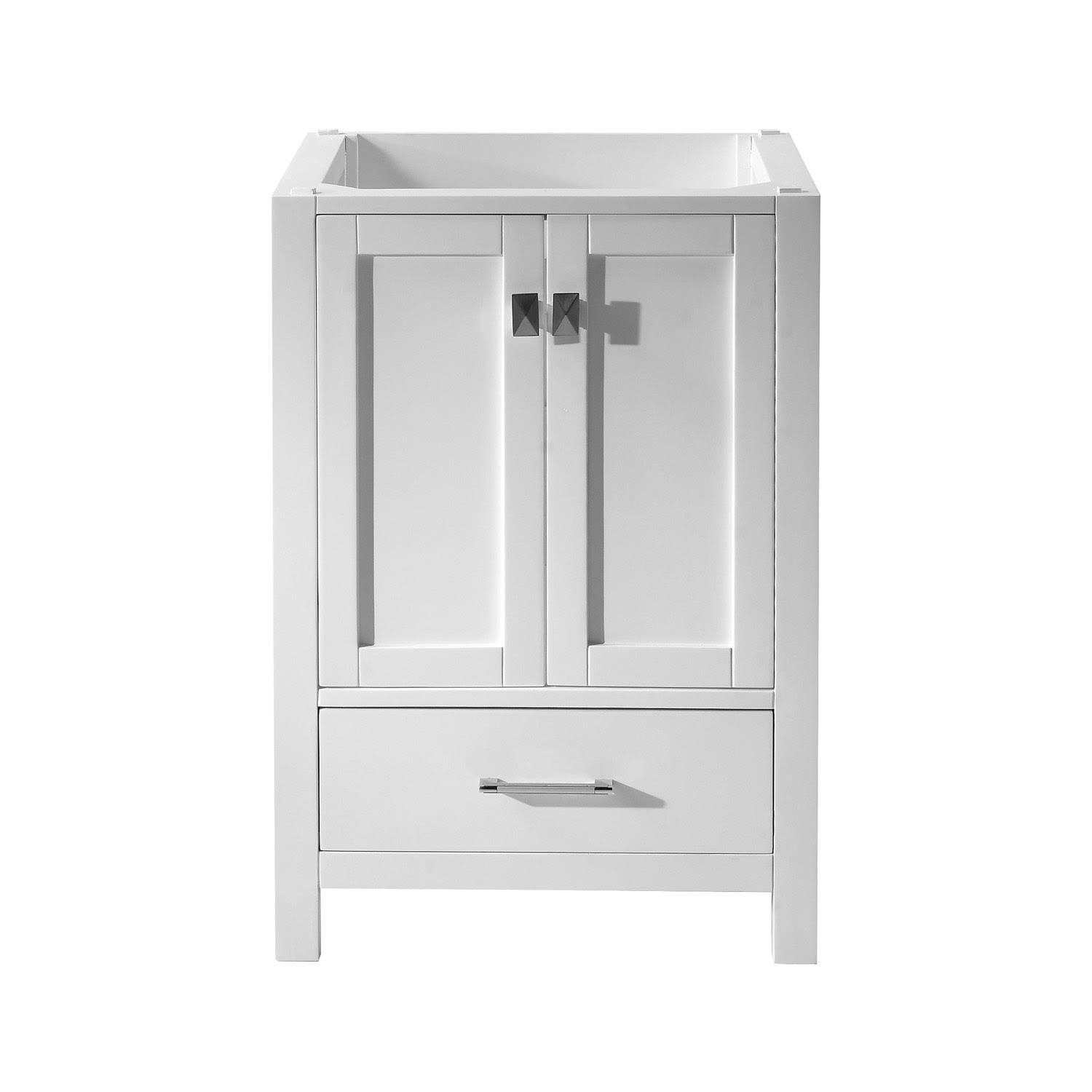 Virtu USA Caroline Avenue 24x22 Single Bathroom Cabinet in White