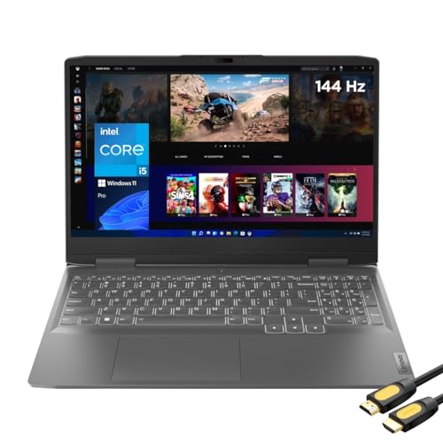 Lenovo LOQ Gaming Laptop, 15.6" FHD 144Hz Display, Intel 13th Gen 8-Core i5-13420H, GeForce RTX 3050, 64GB DDR5, 1TB PCIe SSD, Backlit Keyboard