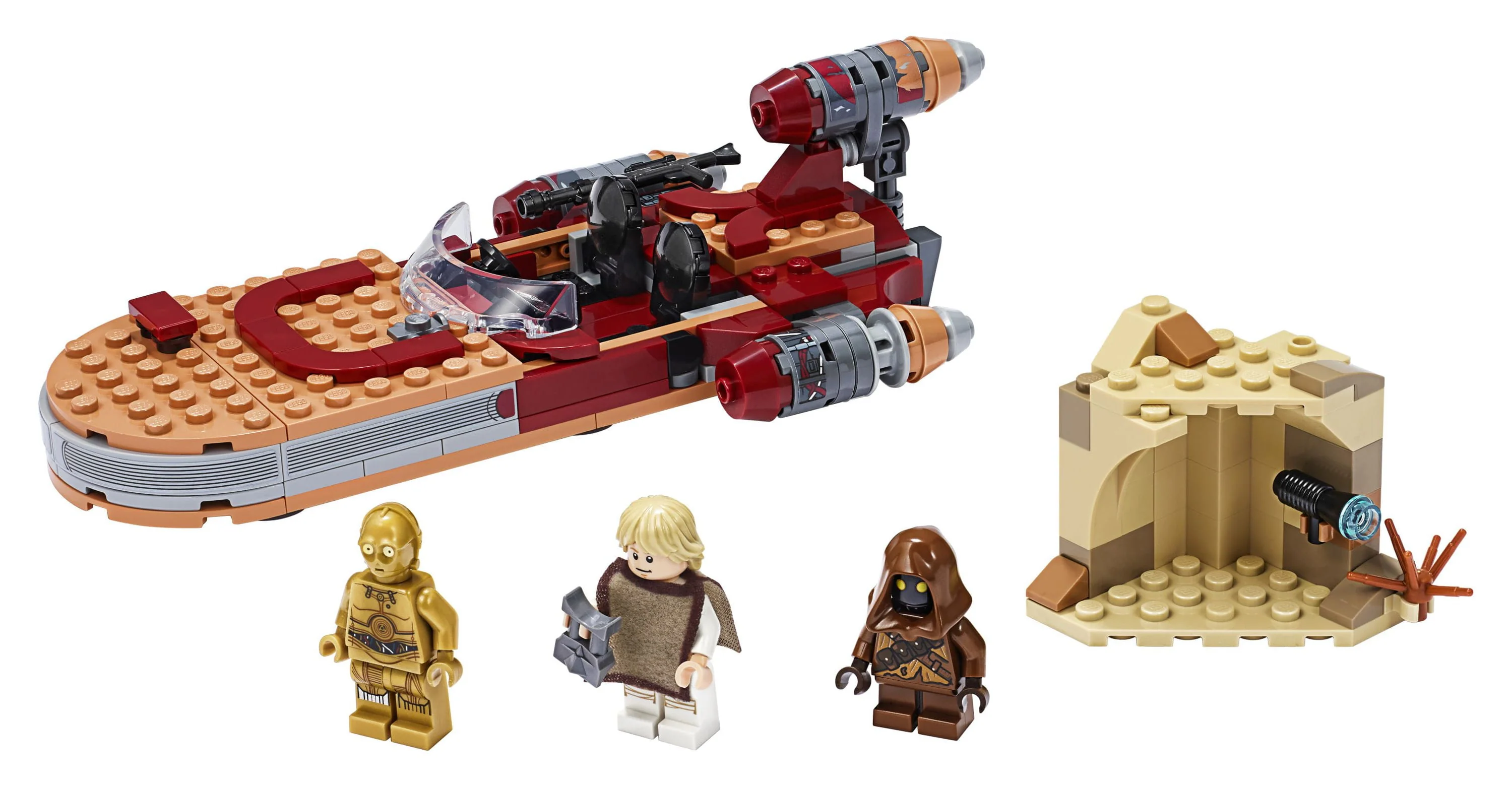 LEGO Star Wars: A New Hope Luke Skywalker's Landspeeder 75271 Building Kit, Collectible Set (236 Pieces)