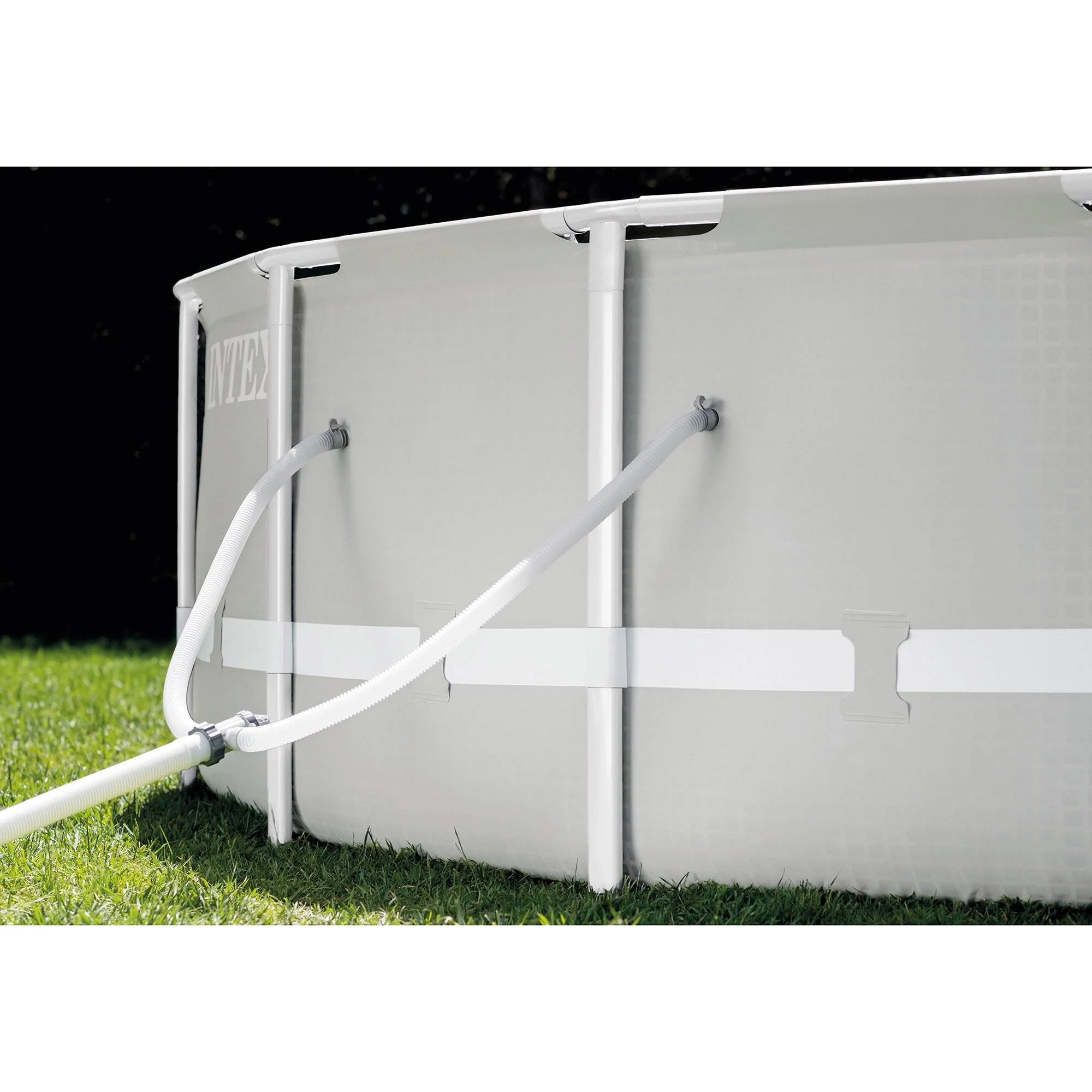 Intex 20ft x 52in Prism Frame Above Ground Swimming Pool Set with Filter Pump