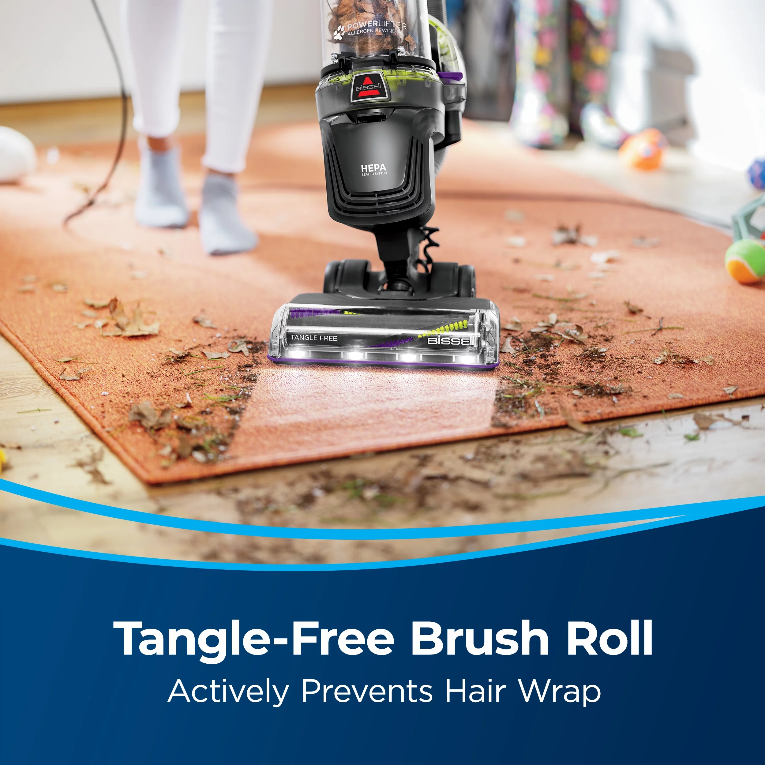 BISSELL PowerLifter Pet Rewind Bagless Upright Vacuum 3404