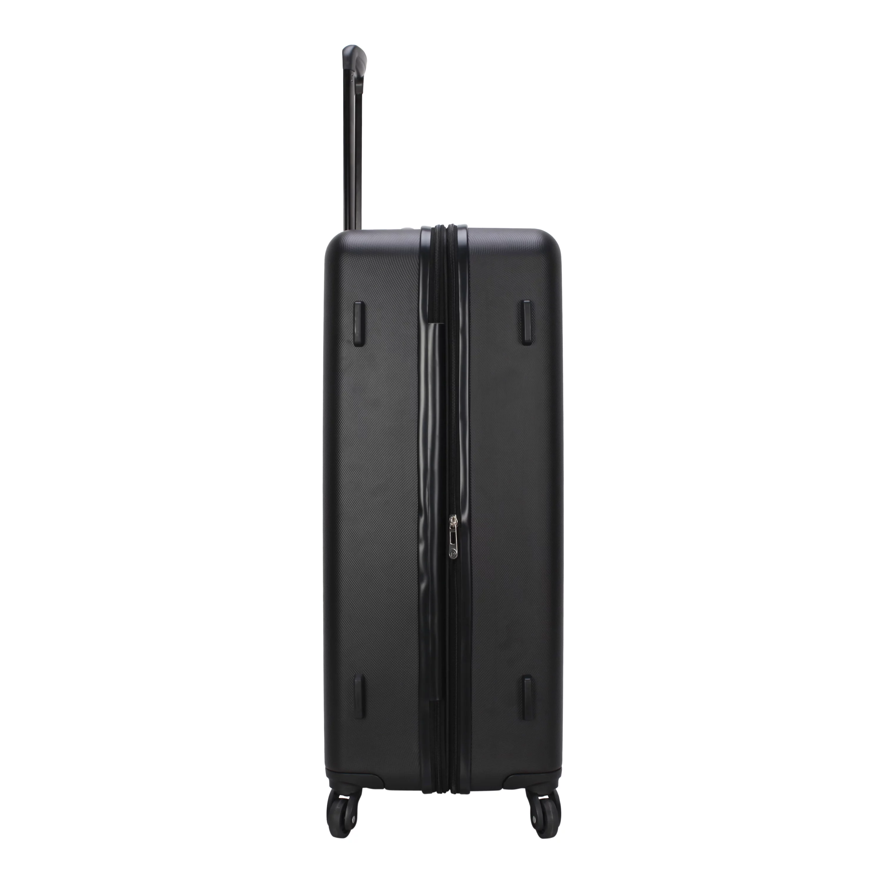 Protege 3 Piece Traveling Hardside Value Luggage Set, Black, 28" checked luggage, 20" carry-on luggage and 18" duffel