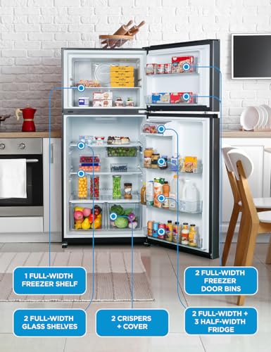 Commercial Cool 11.1 Cu. Ft. Convertible Freezer Refrigerator, Upright Fridge with Glass Shelves, Reversible Door, ENERGY STAR rated, Auto Defrost
