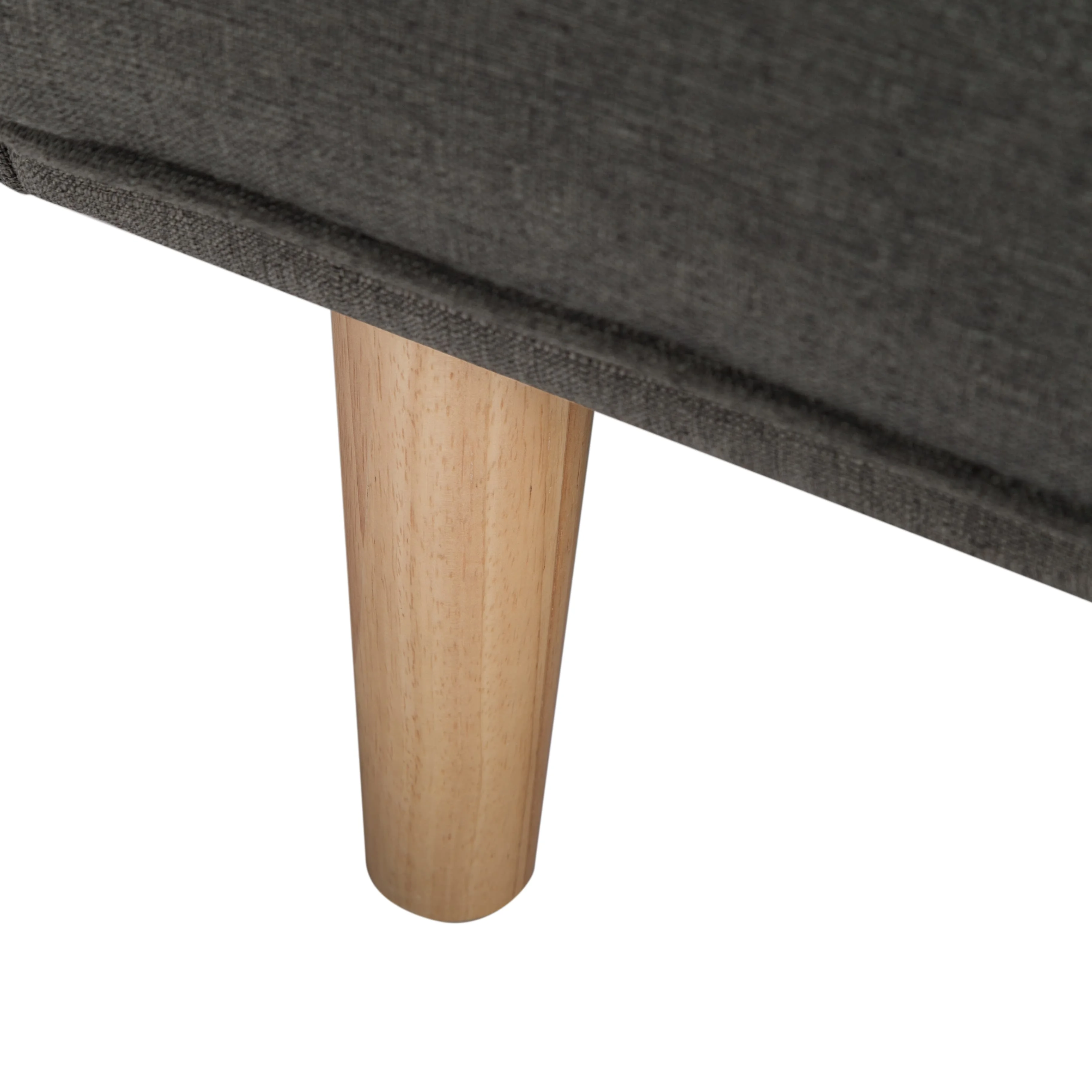 BSHTI Futon Sofa bed, Featuring a split back, square arms, and tapered wood legs