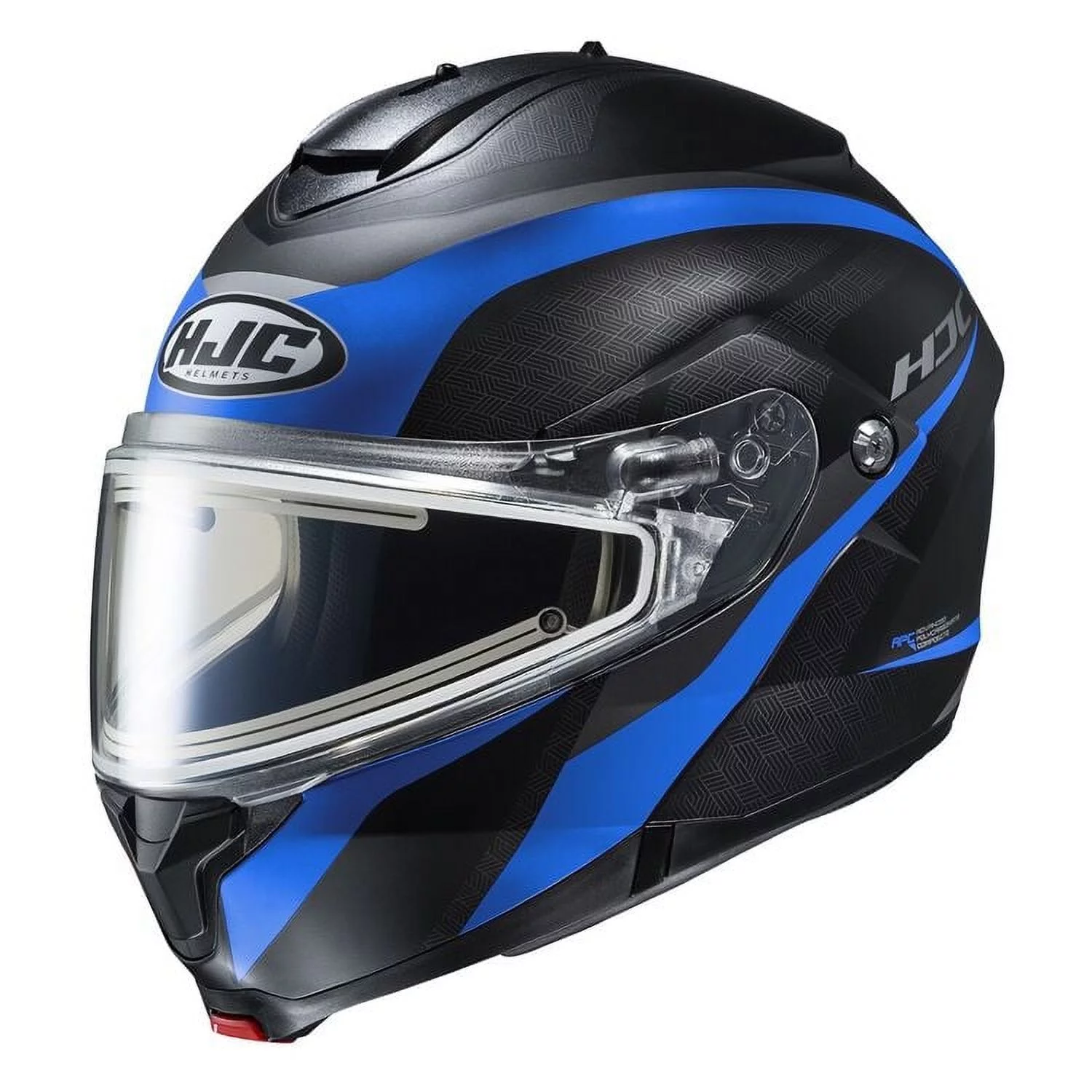 HJC C91 Taly snowmobile helmet with Electric Shield Semi-Flat Blue (MC-2SF) (5XL, Black Semi-Flat Blue (MC-2SF)) - Curated Treasures Market