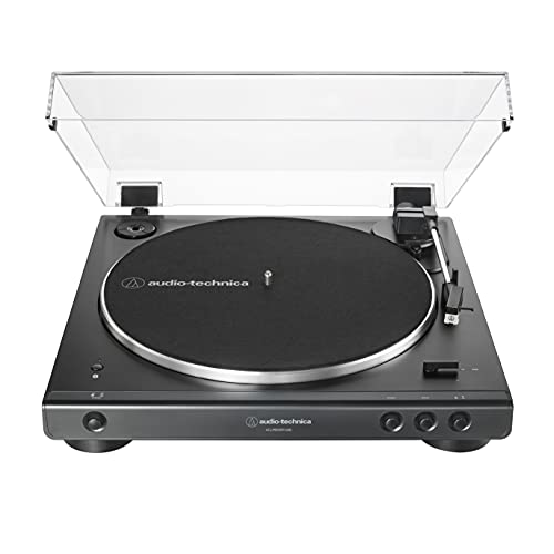 Audio-Technica AT-LP60XBT-USB-BK Fully Automatic Belt-Drive Stereo Turntable with Bluetooth and USB