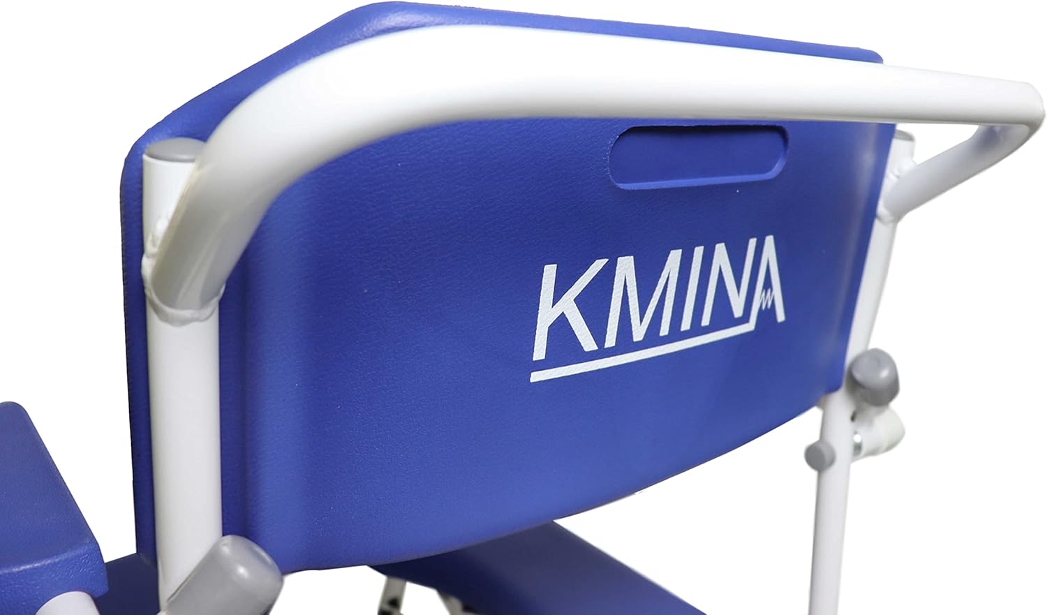 KMINA PRO - Shower Wheelchair for Inside Shower, Adjustable Shower Chair with Wheels for Disabled Adult, Self Propelled Shower Commode Wheelchairs
