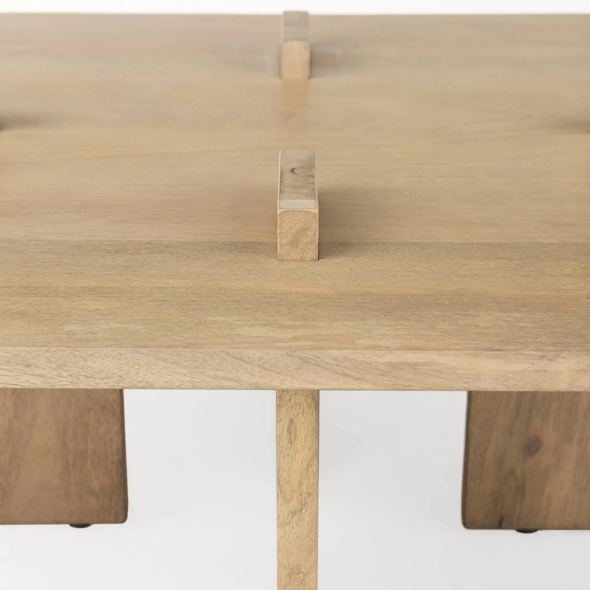 HomeRoots 393175 15 x 34 x 56 in. Rectangle Wooden Coffee Table, Light Natural Brown