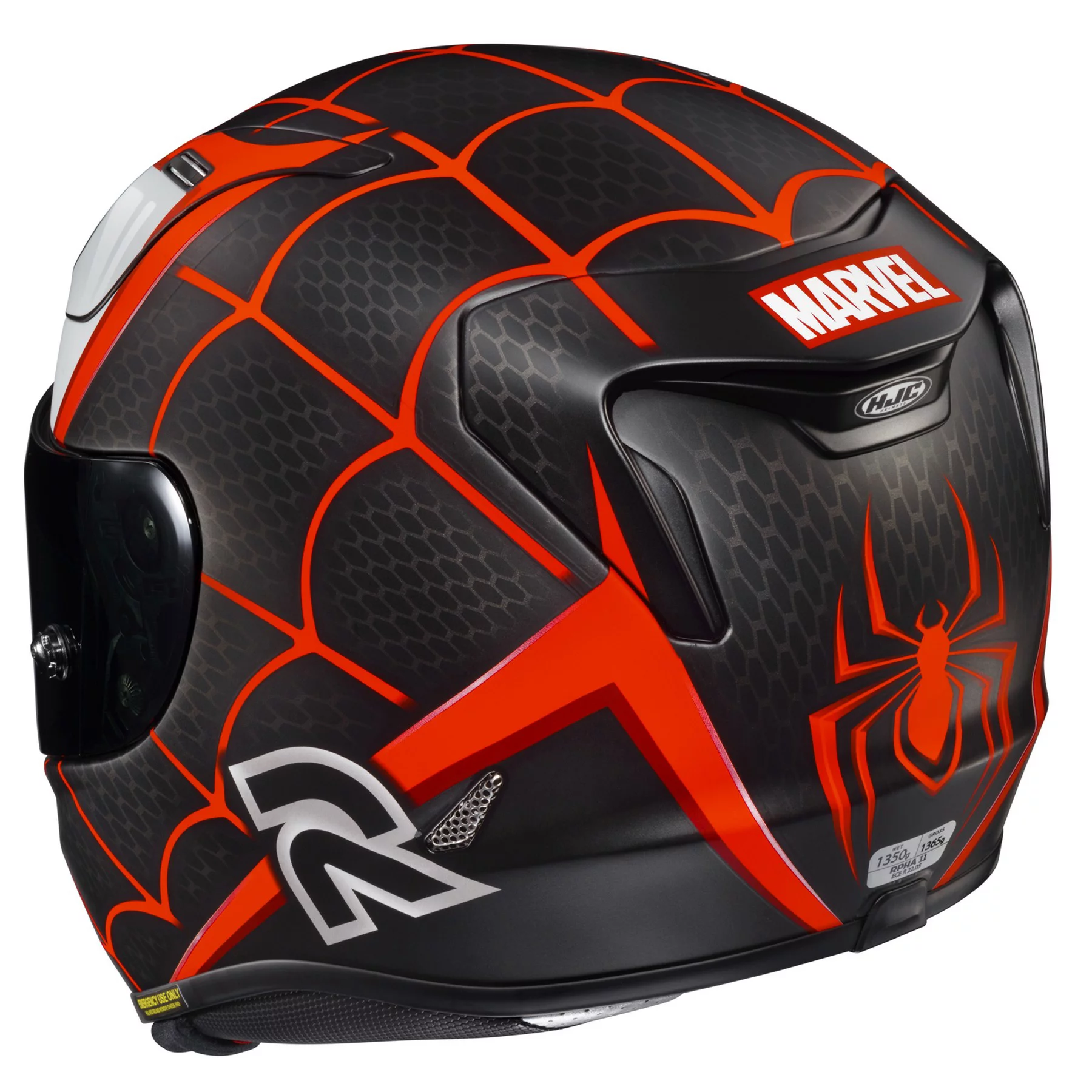 HJC RPHA 11 Pro Miles Morales Motorcycle Helmet Black/Red XL