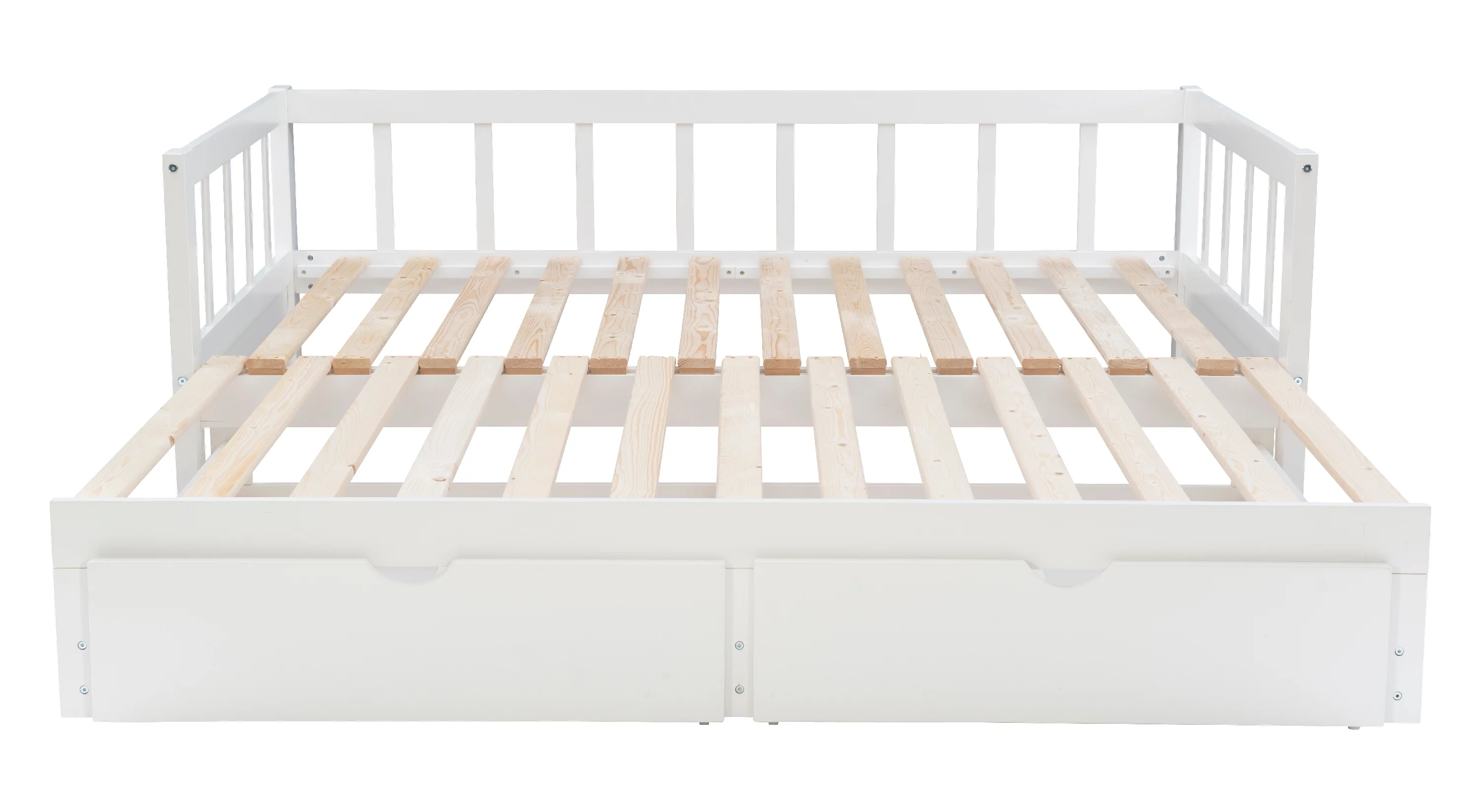 Galewood 2-Drawer Convertible Twin to King Daybed, White