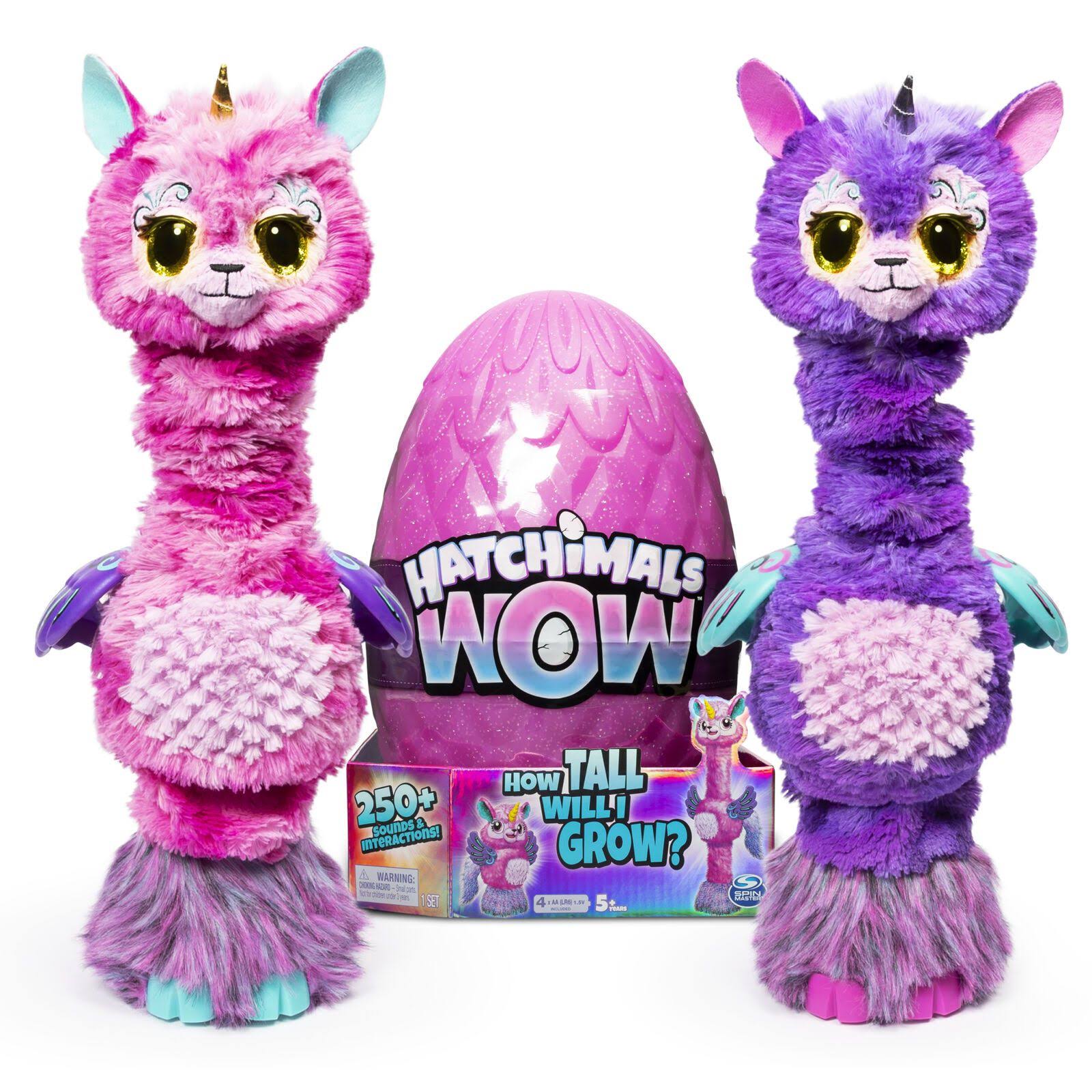 Hatchimals Wow 32-Inch Llalacorn Animal Toy