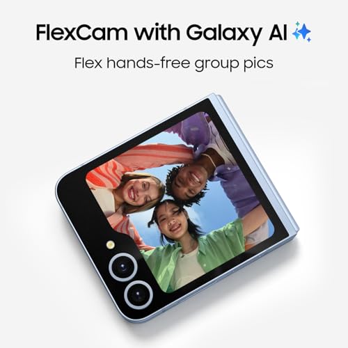SAMSUNG Galaxy Z Flip 6 AI Cell Phone, 256GB Unlocked Android Smartphone, FlexCam, Photo Assist, Camcorder Mode, Live Interpreter, Foldable Design