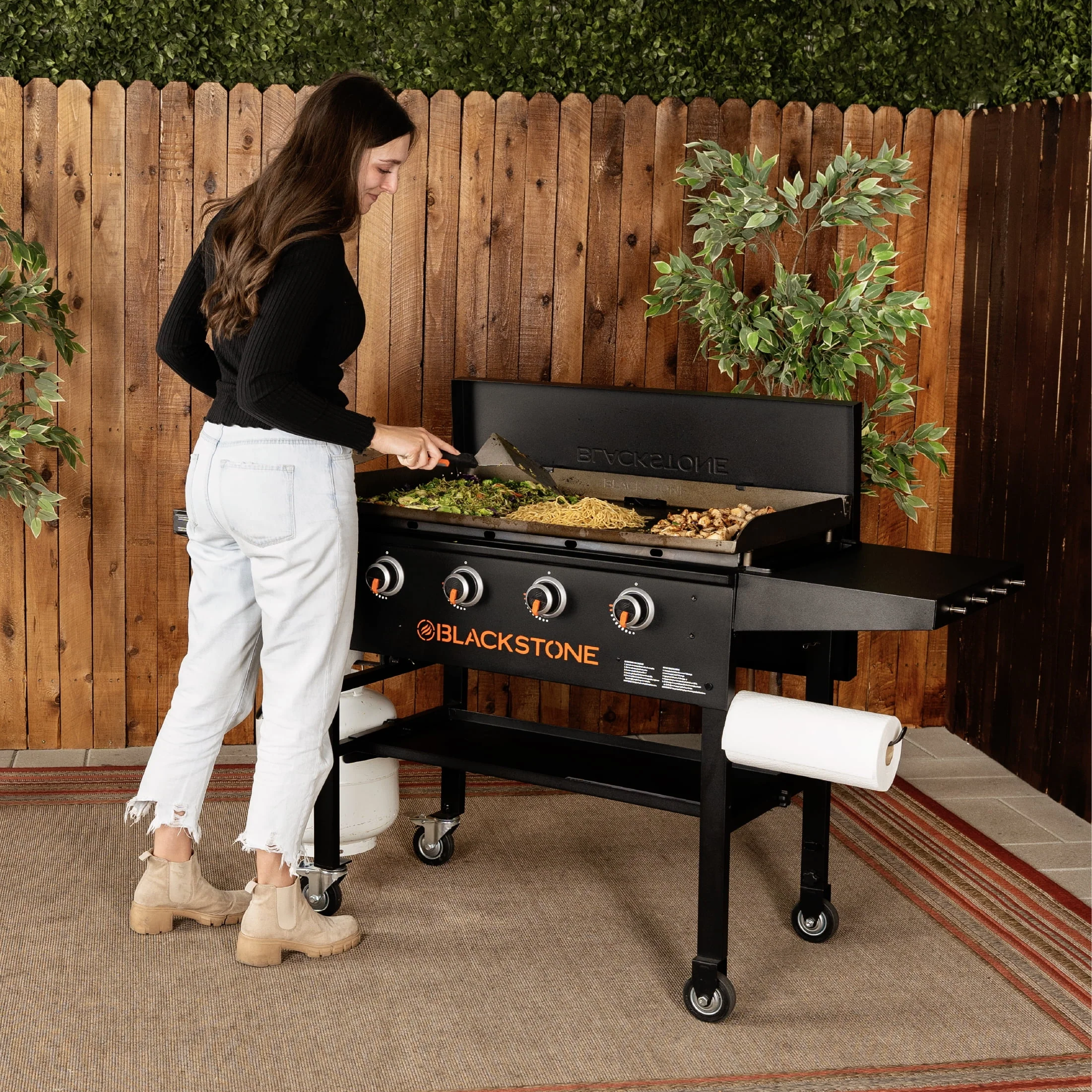 Blackstone 4-Burner 36 Griddle Cooking Station with Hard Cover