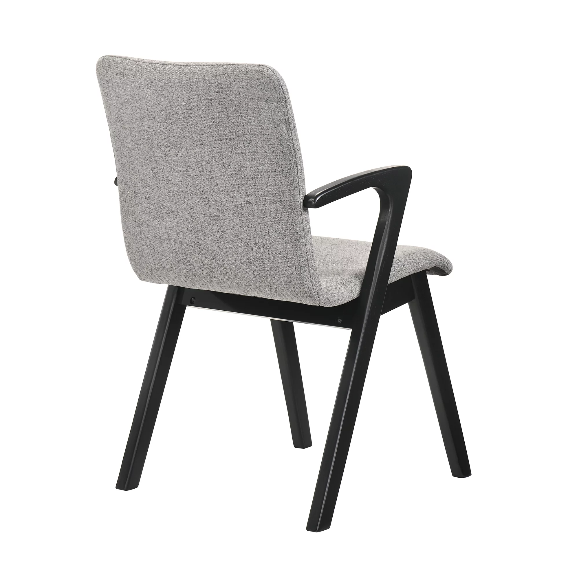 Armen Living Cirque Varde 5-Piece Wood Dining Table and Chair Set in Black/Gray