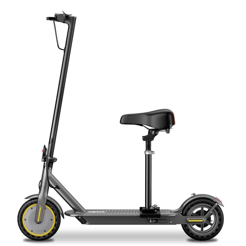 Electric Scooter, Folding E Scooter for Adults with Seat, 350W Motor, 8.5" Tire, 19MPH