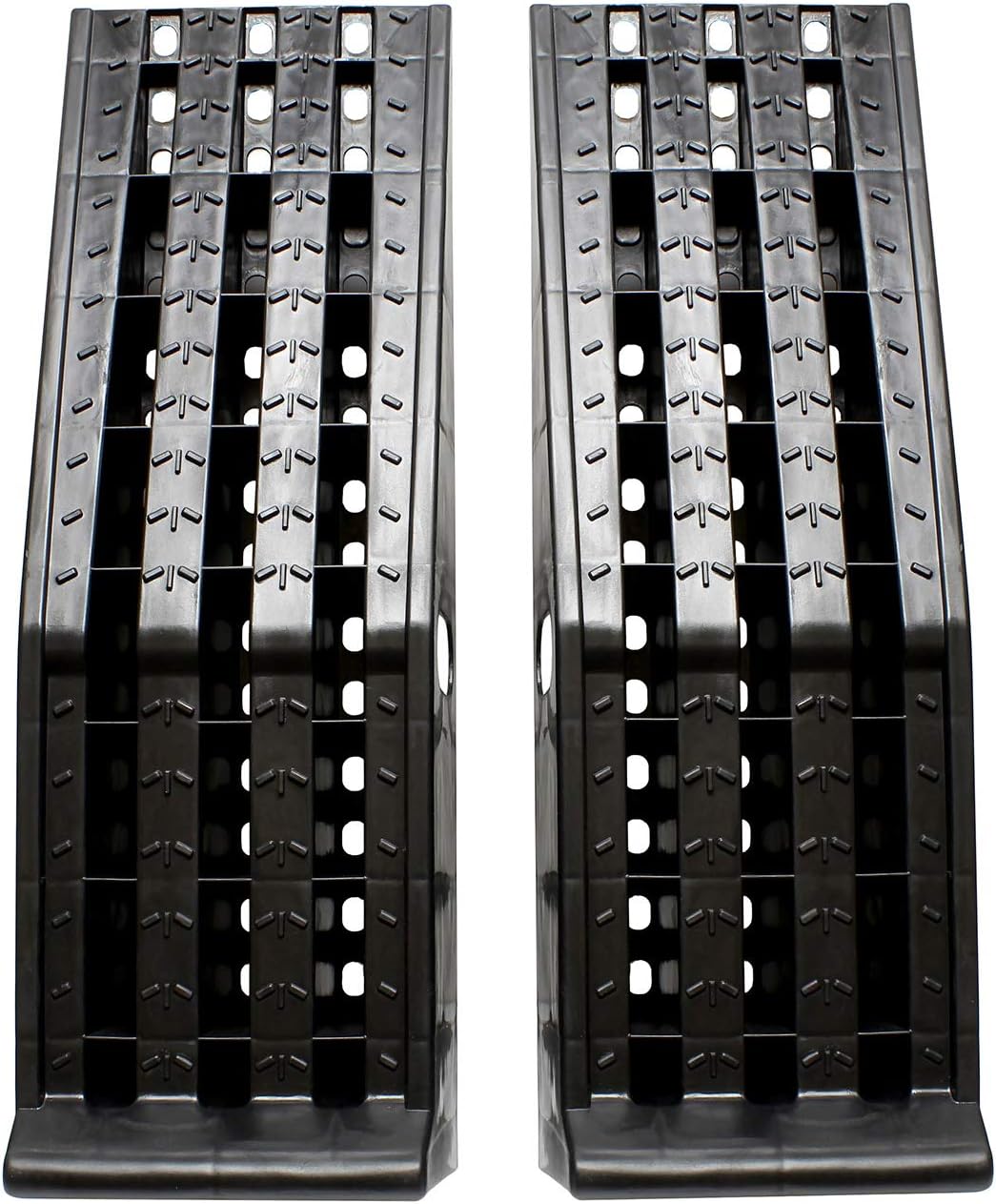 BISupply Vehicle Service Ramp Set – 6.3in Car Lift 2 Ton Heavy Duty Truck Ramps for Vehicle Maintenance, 2 Pack