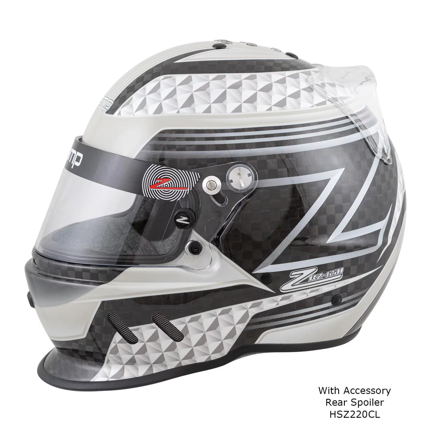 Zamp RZ-65D Carbon SA2020 Helmet, Black/Gray, Medium