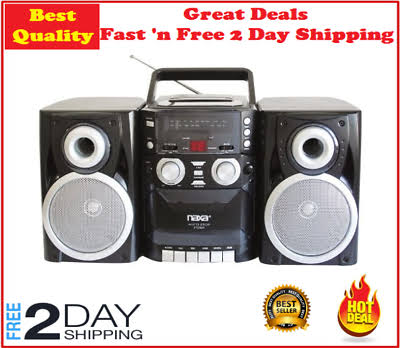Naxa Electronics Npb-426 Portable CD Player with Am/fm Stereo Radio Cassette