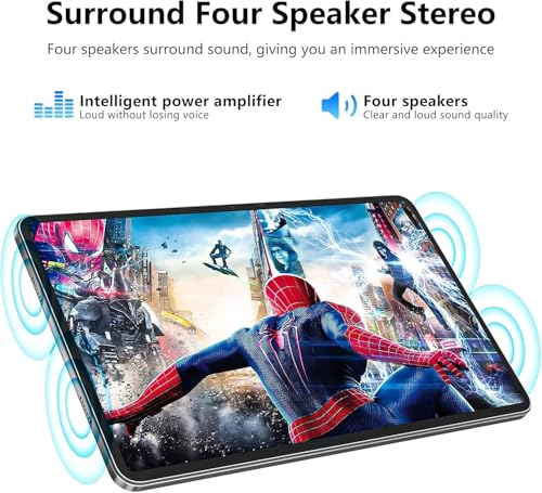 Android Tablet 12 Inch with 8GB RAM 256GB ROM, Octa-Core 2.0Ghz Processor, 2000 * 1200 FHD IPS Touch Screen, 5MP+13MP Dual Camera, 8000mAh Battery