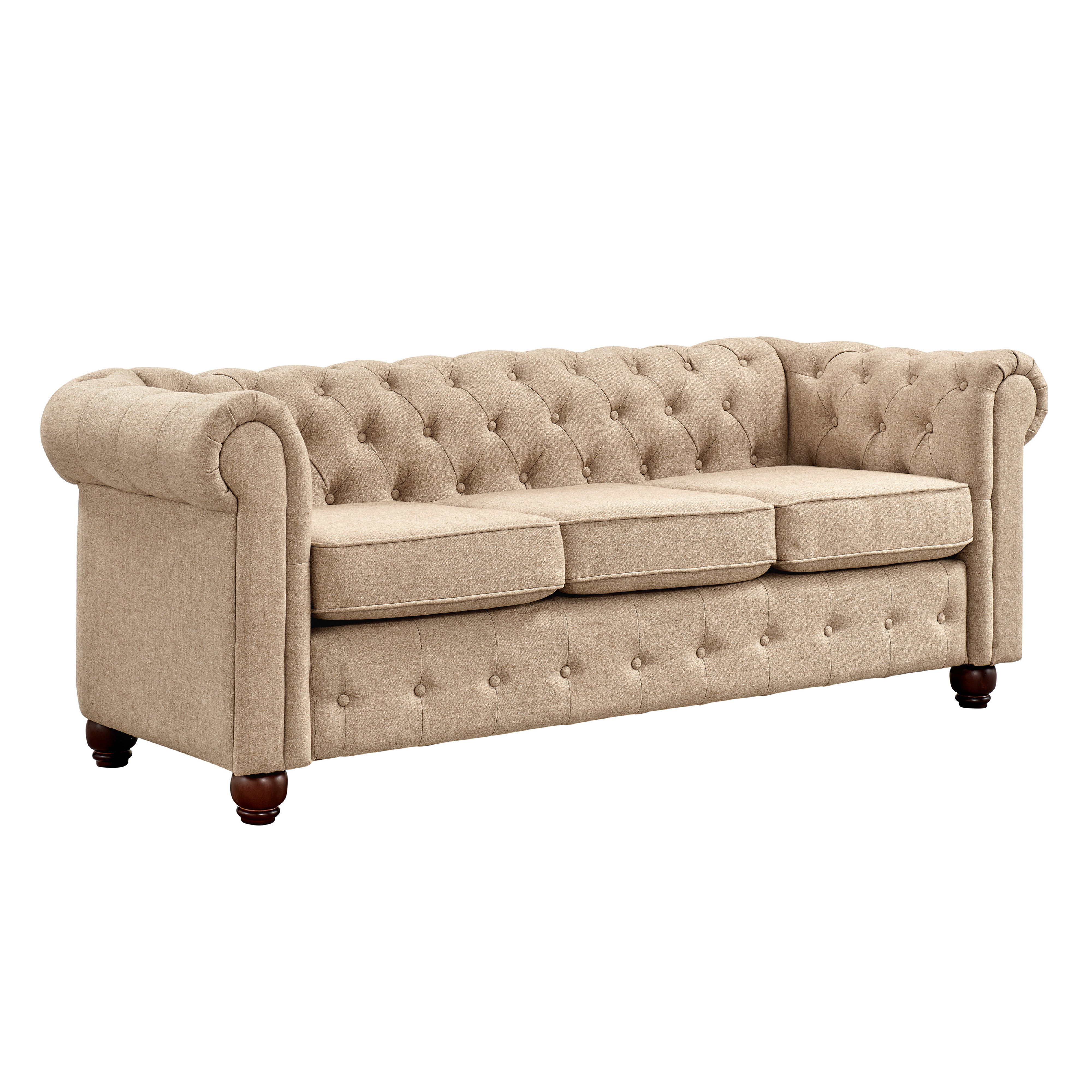 HomeFare Cream Living Room 3pc. Set