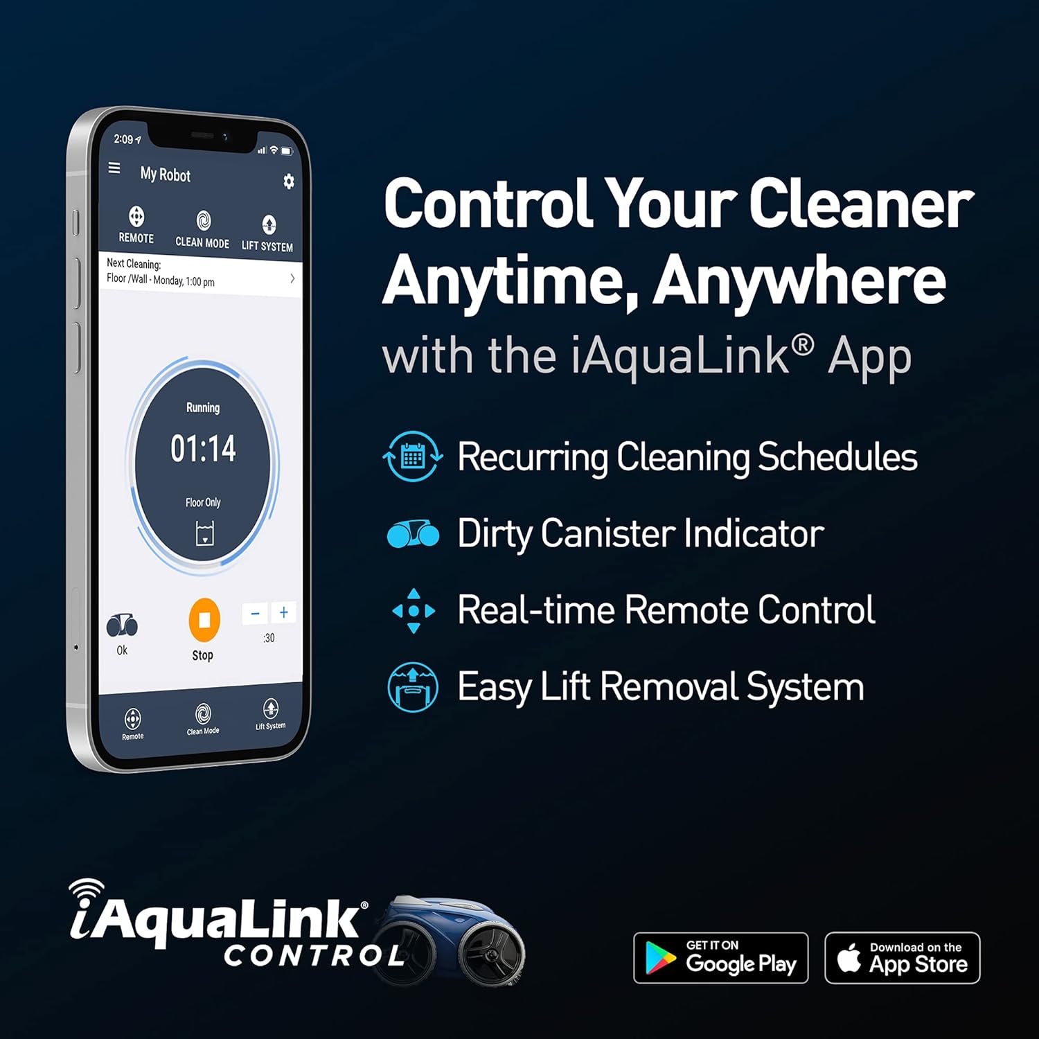 Polaris 9650iQ Sport Robotic Cleaner, Automatic Vacuum for InGround Pools up to 60ft, Smart App, WiFi, Amazon Alexa