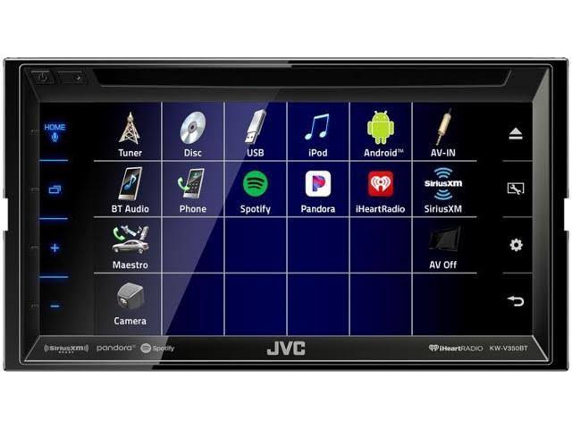 JVC Kw-v350bt 6.8x22 Double-DIN In-Dash DVD Receiver with Bluetooth u0026 Si