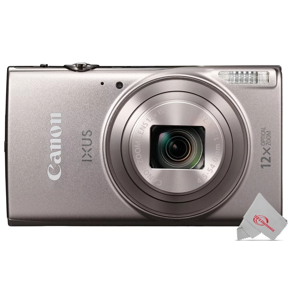 Canon PowerShot IXUS 285 / ELPH 360 HS 12X Optical Zoom Digital Camera (Silver) - Radiant Selections