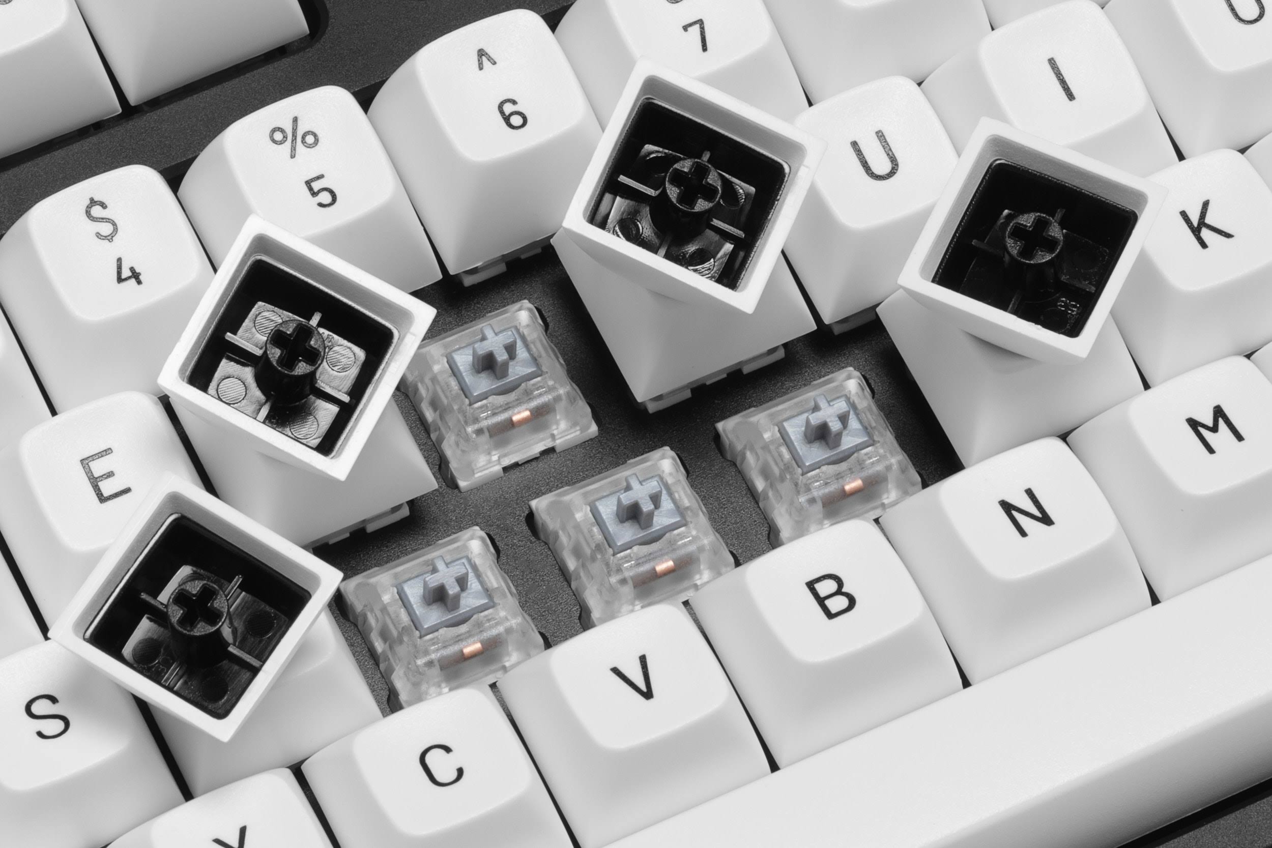 Drop MT3 Black-On-White Keycap Set