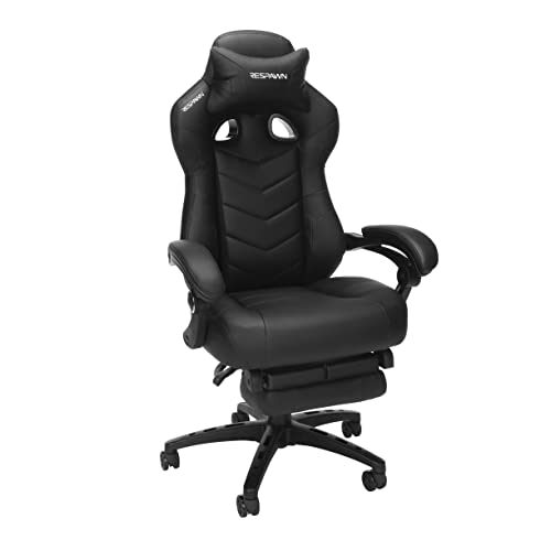 RESPAWN 110 Pro Gaming Chair - Gaming Chair with Footrest, Reclining Gaming Chair, Video Gaming Computer Desk Chair, Adjustable Desk Chair