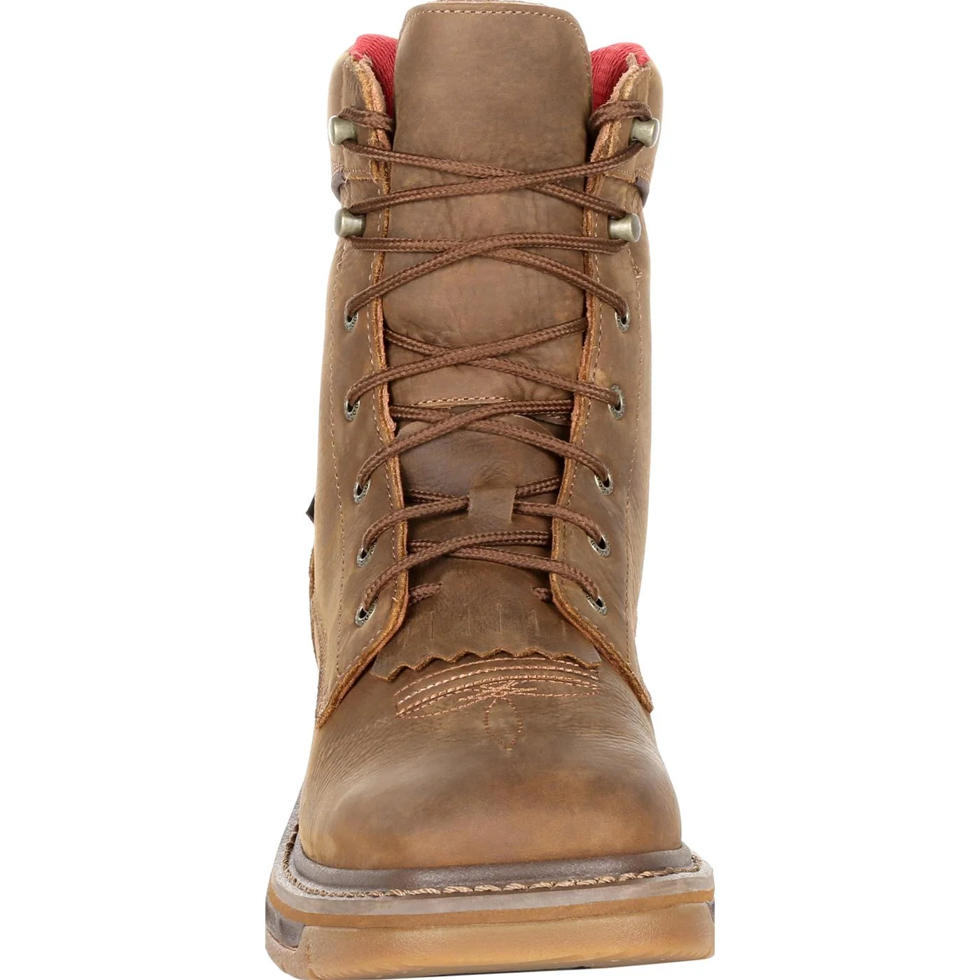 Men's Rocky Iron Skull Waterproof Lacer Western Boot
