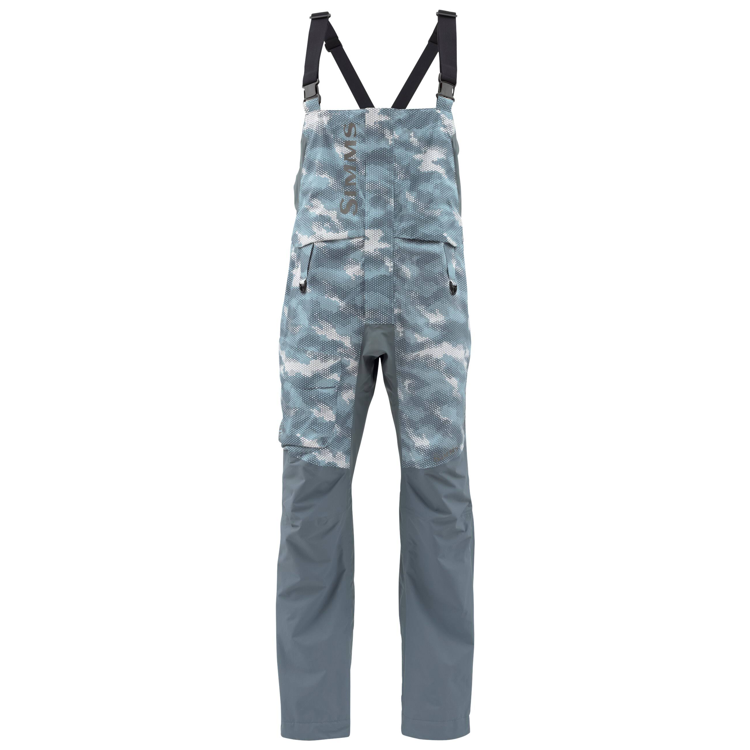 Simms Challenger Bib - XL Hex Camo Storm