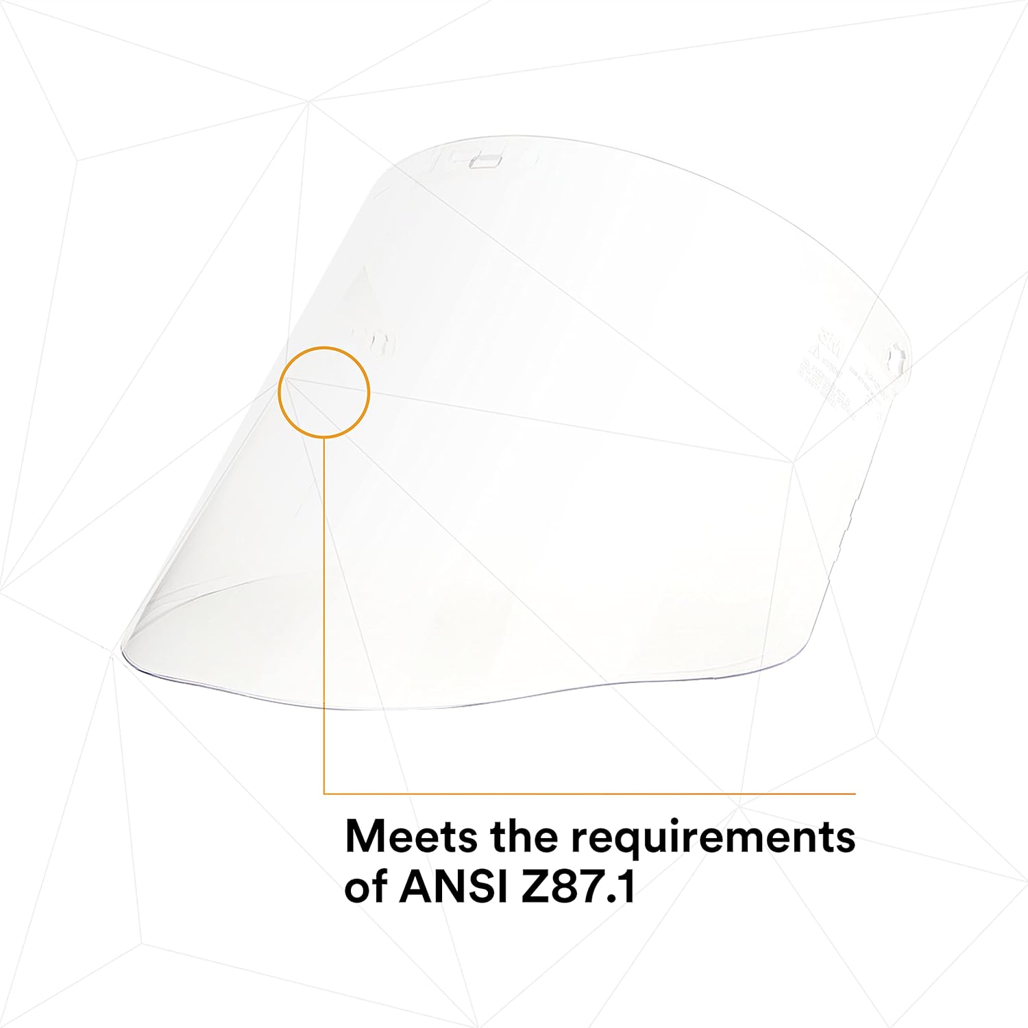 3M H8A Ratchet Headgear and Visor Combination with 3M WP96 Clear Polycarbonate Faceshield, Complete Headgear and Face Shield Safety System, ANSI Z87
