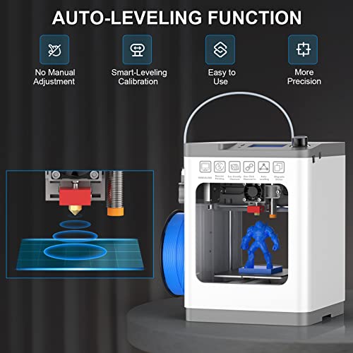 TINA2Plus 3D Printer, HEPHI3D 250mm/s High Speed FDM 3D Printers Fully Open Source, Auto Leveling Mini 3D Printer with WiFi Cloud Print