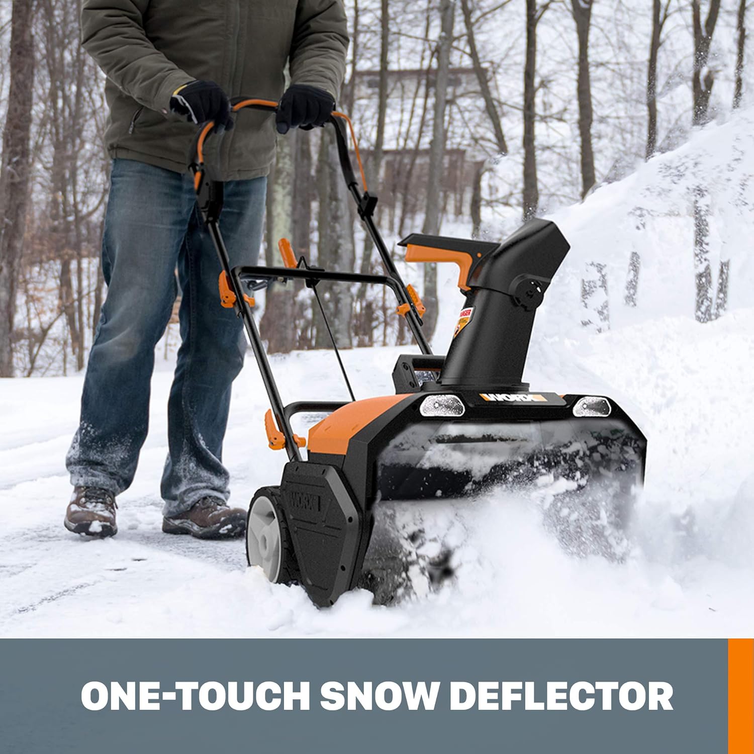 Worx 40V 20" Cordless Snow Blower Power Share with Brushless Motor - WG471 (Batteries & Charger Included)
