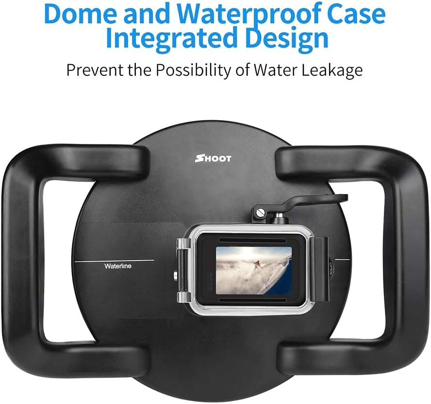 D&F Dual Handles Dome Port for GoPro Hero 8 Black