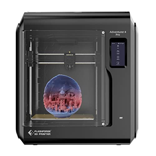 FLASHFORGE 3D Printer Adventurer 4 Pro with Auto Leveling, 300mm/s High Speed Printing, Upgraded Quick Detachable 265°C Hardened Nozzle