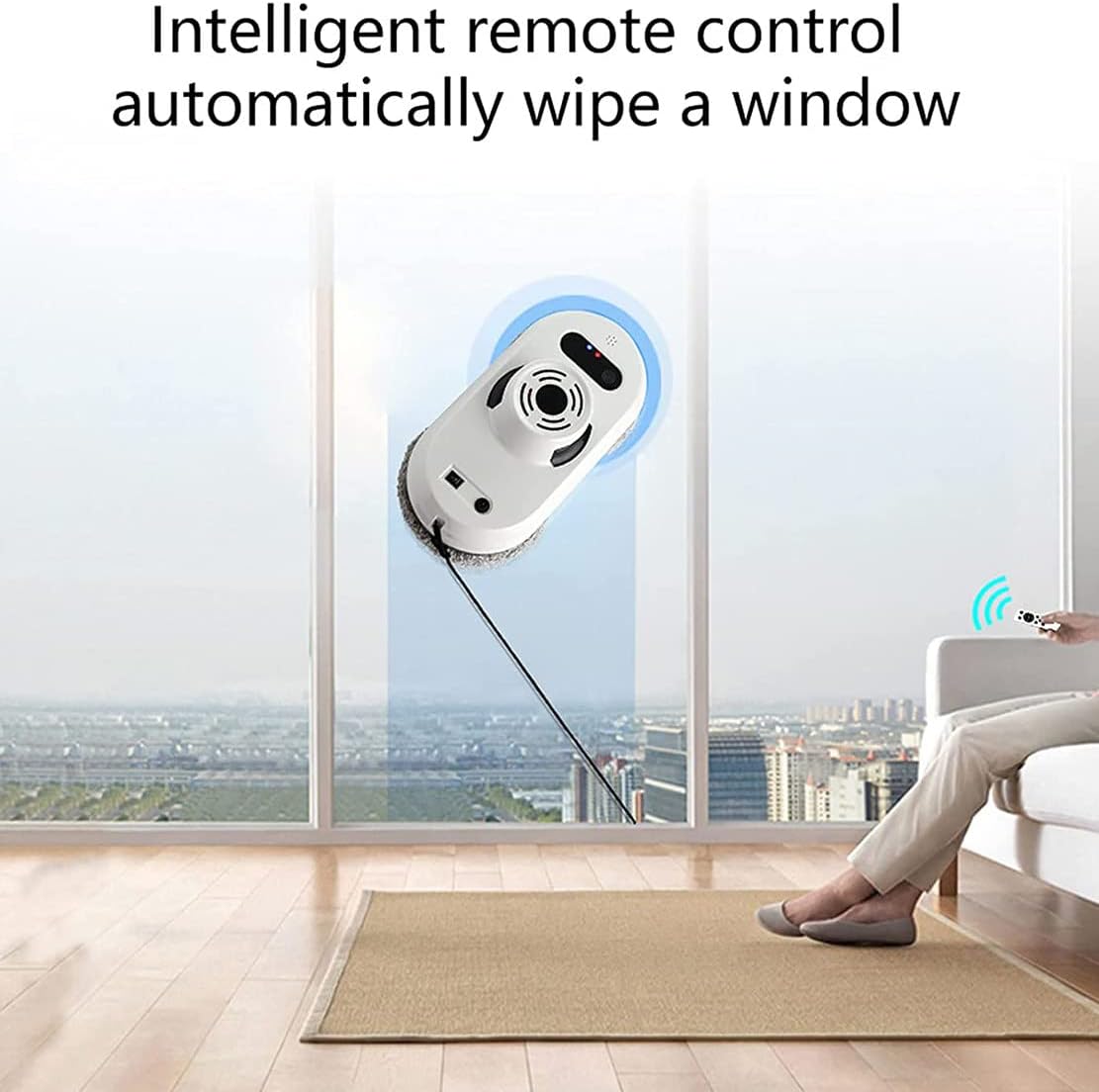 80W Automatic Window Cleaning Robot, Window Vacuum Cleaner Smart Glass Cleaning Robotic
