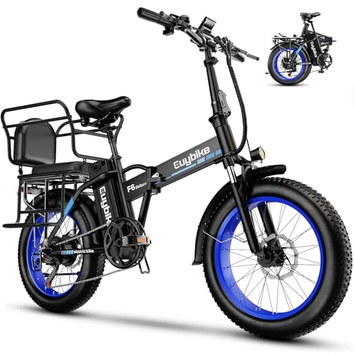 1000W Folding Electric Bike,48V 20AH Removable Battery E Bike,30+MPH,80 Miles Max Range Electric Bike for Adults,20" Fat Tire Foldable ebike