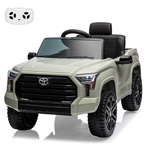 IDEALHOUSE Electric Car for Kids, 12v Ride on Truck Car, Ride-on Toys for Boys/Girls, Off-Road Kids Pickup Car with Remote Control, Spring Suspension