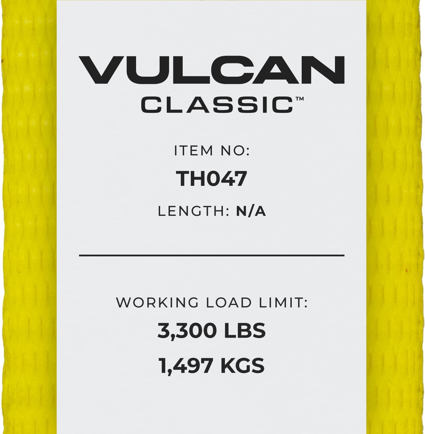 VULCAN Car Tie Down Kit - Adjustable Loop - Snap Hooks - Classic Yellow - Complete Kit Includes 4 Straps and 4 Ratchets