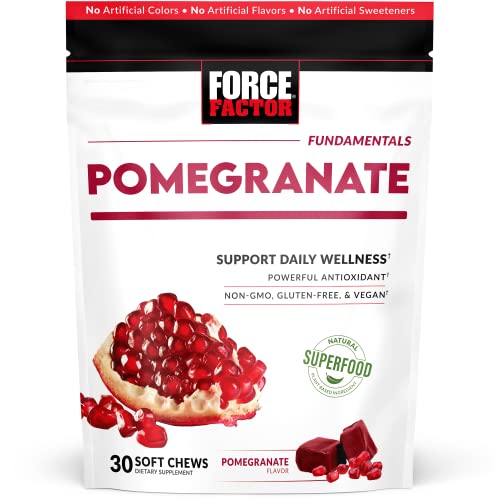 Pomegranate Superfood Soft Chews C 30 Count C Antioxidant Support - Kansas Nuitrition - HNZSDS