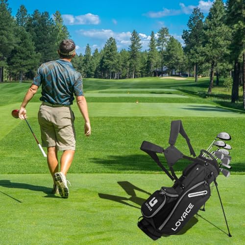 14-Way Golf Stand Bag, Lightweight Golf Bag with Stand for Men and Women