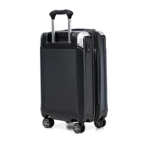 Travelpro Platinum Elite Hardside Expandable Carry on Luggage, 8 Wheel Spinner, TSA Lock, Hard Shell Polycarbonate Suitcase, Metallic Sand