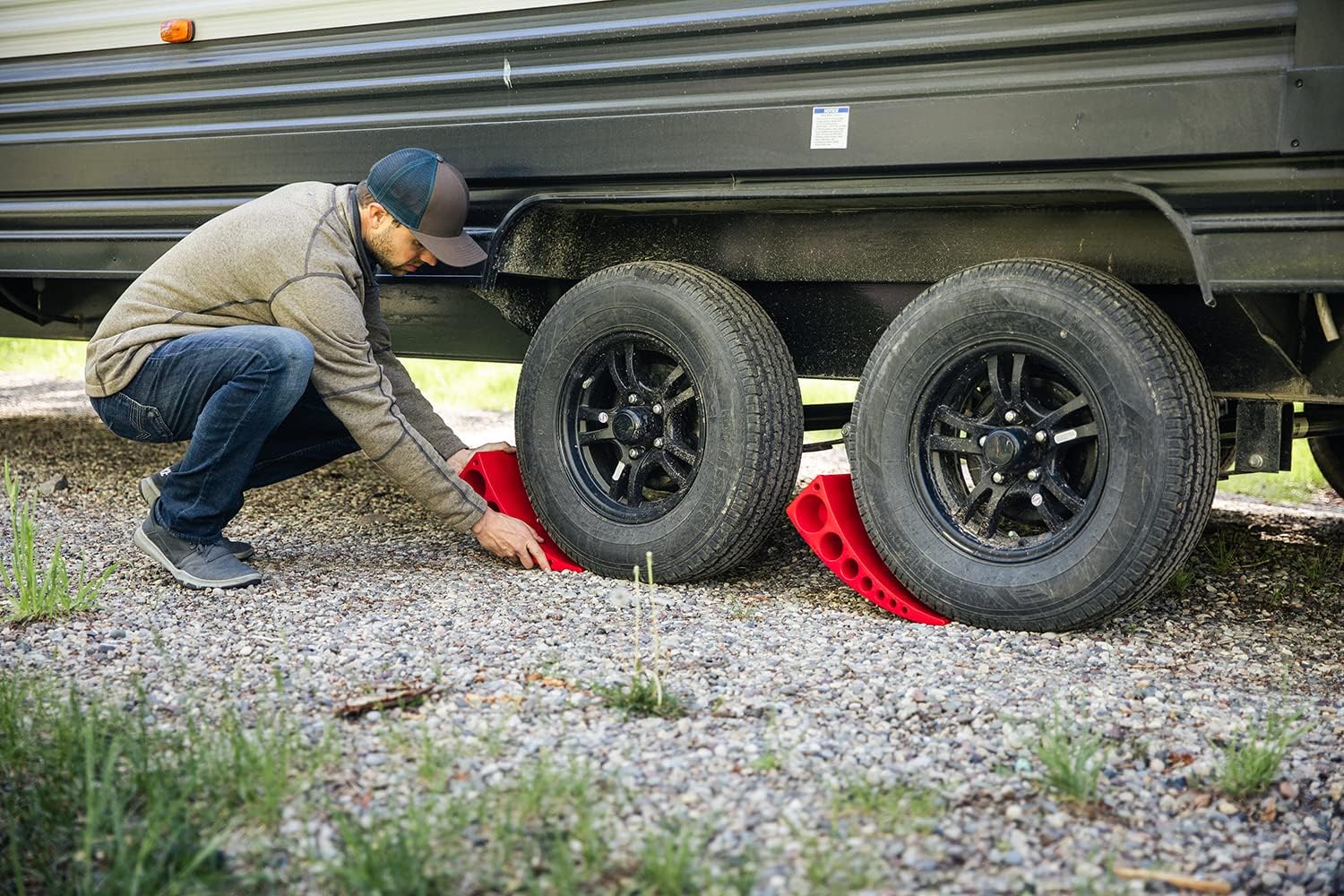 ANDERSEN HITCHES | RV Accessories | 2-Pack Camper Leveler Blocks w/ Rubber mats Camper Leveling System | Outdoor Camping Levels | 3604